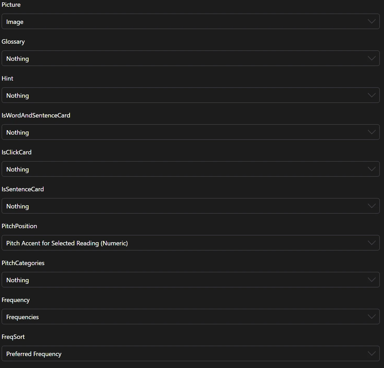 Anki settings: part 2