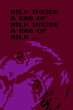 Milk inside a bag of milk inside a bag of milk