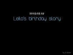 Re;quartz Birthday Stories